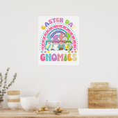 Poster gnomies pâques, rétro, vintage (Cuisine)