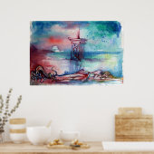 POSTER GNOMON ET DAME DU LAC (Cuisine)