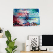 POSTER GNOMON ET DAME DU LAC (Bureau à domicile)
