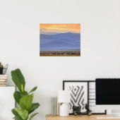 Poster Gnou pendant la migration, Connochaetes (Bureau à domicile)