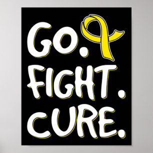 Poster Go Fight Cure Gold Ribbon Enfance Cancer Award