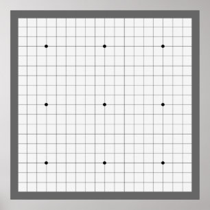 Poster Go Game Board (19x19) (Vers 1)