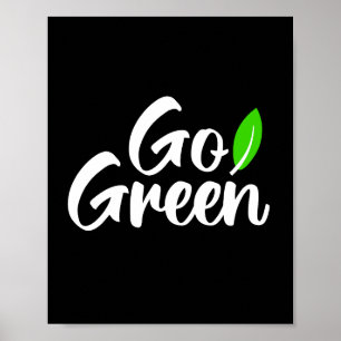 Poster Go green 