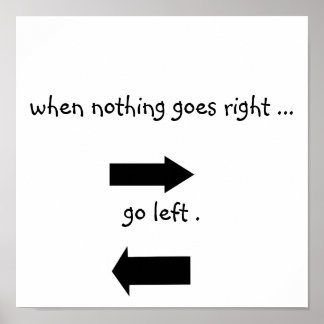 Poster Go Left