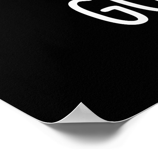 Poster Go Mango Funny Running Mango Pun Dark BG (Coin)