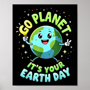 Poster Go Planet Son Jour des terres 2025 Enseignant Enfa