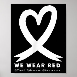 Poster Go Red En Février Sensibilisation aux maladies car
