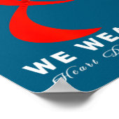 Poster Go Red In February Heart Disease Awareness Health  (Coin)