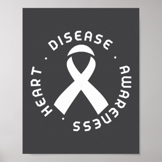 Poster Go Red In February Heart Disease Awareness Health  (Devant)