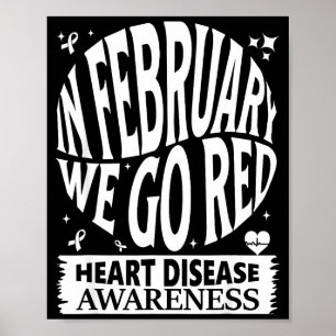 Poster Go Red - Mois de la sensibilisation à la maladie c