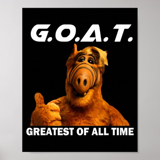 Poster Goat Greatest Of All Time Funny Meme  (Devant)