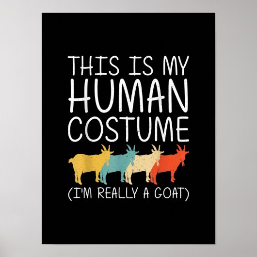 Poster Goat Halloween (Devant)