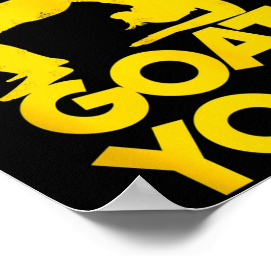 Poster Goat Yoga Namaste Om Ying Yang Balance Yoga New Ma (Coin)