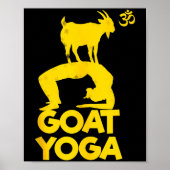 Poster Goat Yoga Namaste Om Ying Yang Balance Yoga New Ma (Devant)