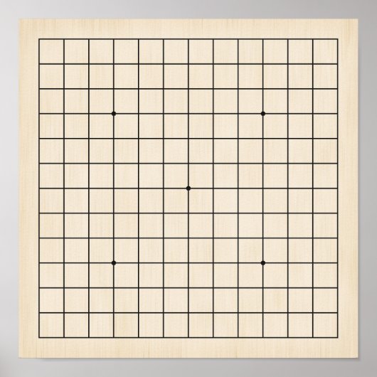 Poster Goban 13x13 pour plateau de jeu do-it-yourself per (Devant)