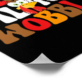 Poster Gobble jusqu'à ce que vous remuez Turquie Retro Au (Coin)