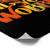 Poster Gobble Til You Wobble Cute Turkey Face Fun Thanksg (Coin)