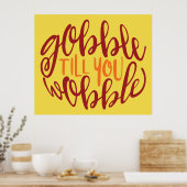 Poster Gobble Till You Wobble (Cuisine)