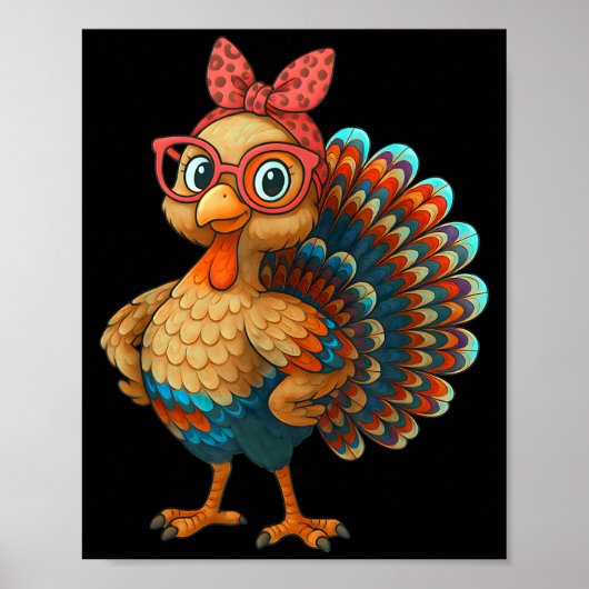 Poster Gobble Turkey Day Happy Thanksgiving For Toddlers  (Devant)