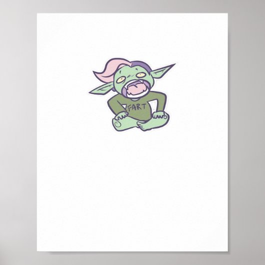 Poster Goblincore Fart Goblin Classique (Devant)