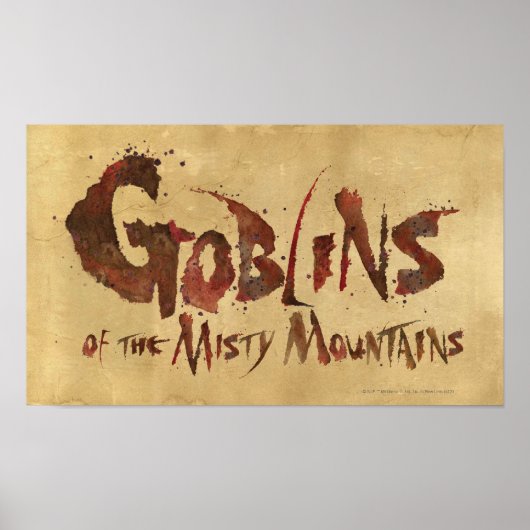 Poster Goblins of the Misty Mountains (Devant)