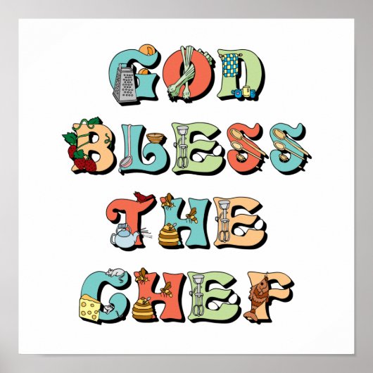 Poster God Bless the Chef (Devant)