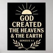Poster God D The Heavens And The Earth Genesis 1_1 (Devant)