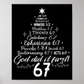 Poster God Did It First 67 Christian Bible 6 7 Meme Chris (Devant)