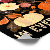 Poster God Is Faithful In Every Season Floral Fall Christ (Coin)