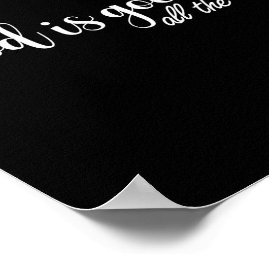 Poster God Is Good All The Time Cross And Heart Christian (Coin)