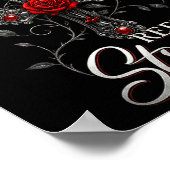 Poster God Is My Refuge And Strength Rose Cross Faith  (Coin)