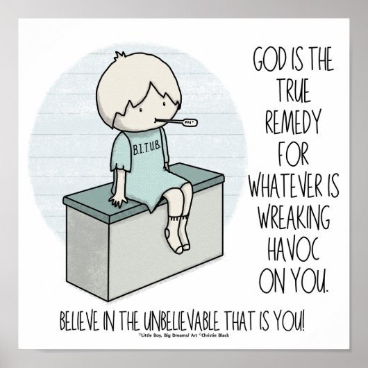 Poster God is the Remedy (Devant)