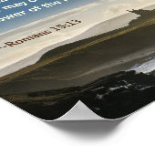 Poster God of Hope, Romans 15:13 Bible Vers, Irish Coast (Coin)