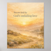 Poster God’s Unfailing Love Christian Encouragement (Devant)