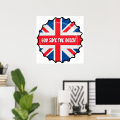 POSTER GOD SAVE THE QUEEN (Bureau à domicile)