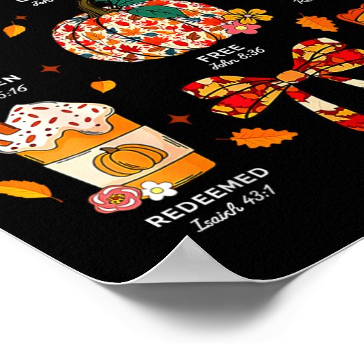 Poster God Says I Am Fall Vibes Autumn Christian Women Me (Coin)