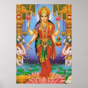 Poster goddess-Lakshmi