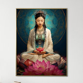 Poster Goddess Quan Yin High Frequency Portrait Painting