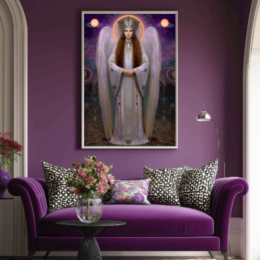 Poster Goddess Shekinah High Frequency Kabbalist Art