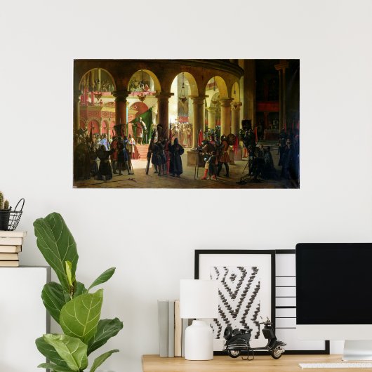 Poster Godfrey de Bouillon Déposer les Trophées (Bureau à domicile)