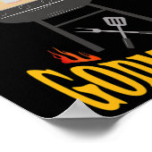 Poster Godmère Bbq Grill Fumeur Et Barbecue Chef (Coin)