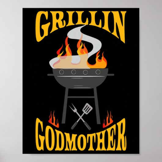 Poster Godmère Bbq Grill Fumeur Et Barbecue Chef (Devant)