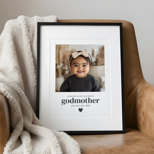 Poster Godmother Photo Keepsake