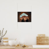 Poster Gods Boots found in desert. (Cuisine)