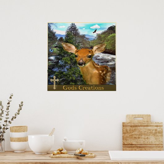 Poster Gods creaties (Keuken)