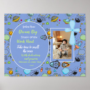 Poster Godson Motivational Encouragement Cadeau Personnal