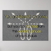 Poster Goede keuzes maken (Voorkant)