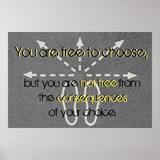 Poster Goede keuzes maken (Voorkant)