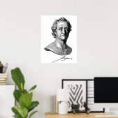 Poster Goethe Bust avec signature (Bureau à domicile)