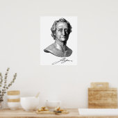 Poster Goethe Bust avec signature (Cuisine)